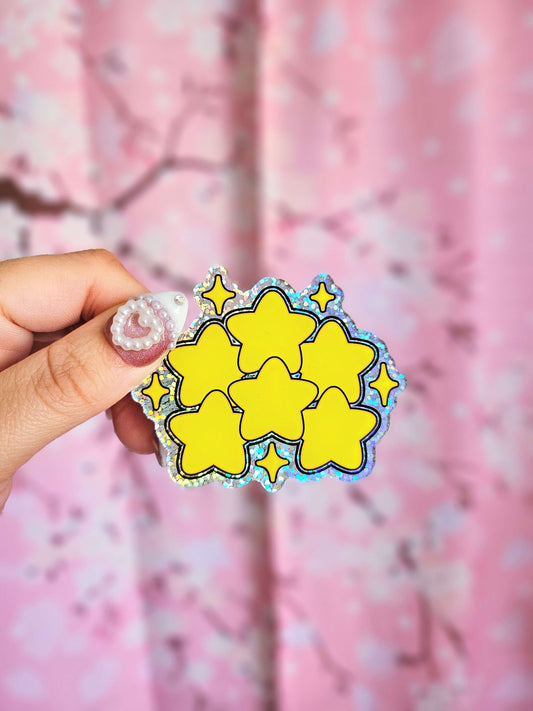 SMX 6 Star Acrylic Pin