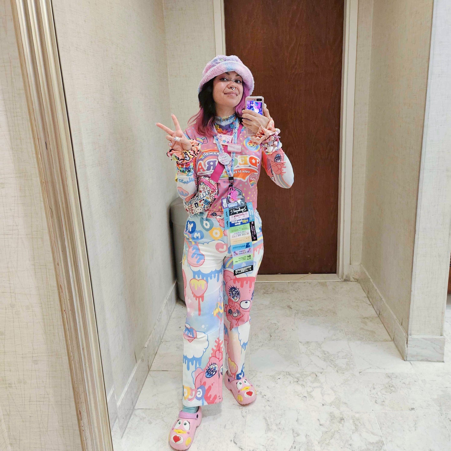 StepManiac Pink & Blue Cotton Candy Hat