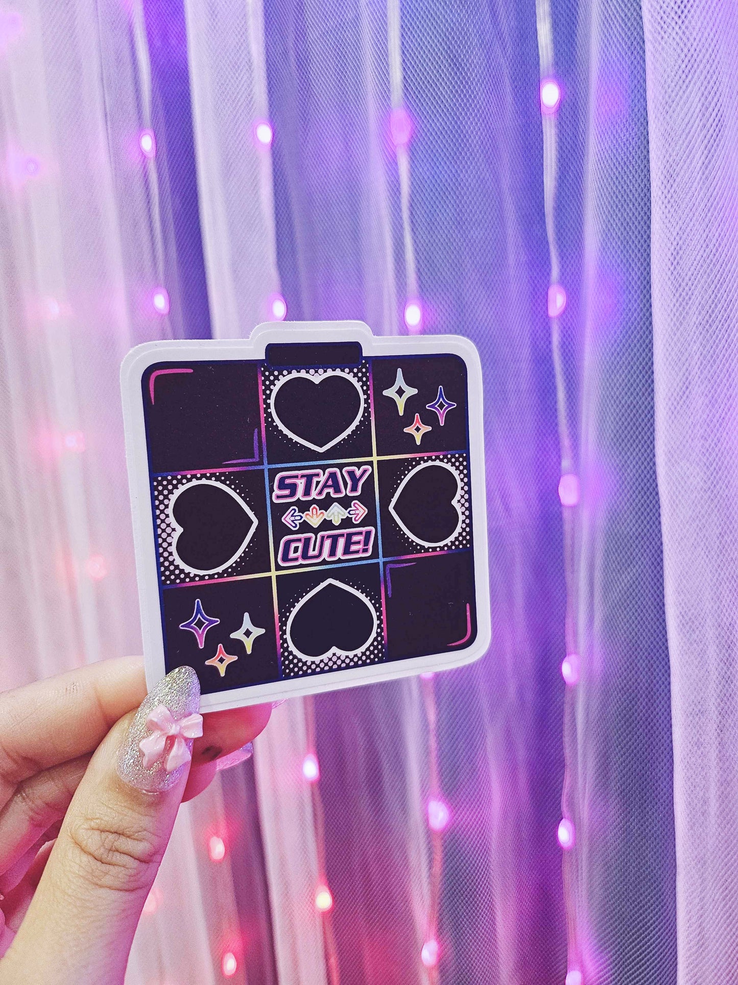 Stay Cute Dark Sticker
