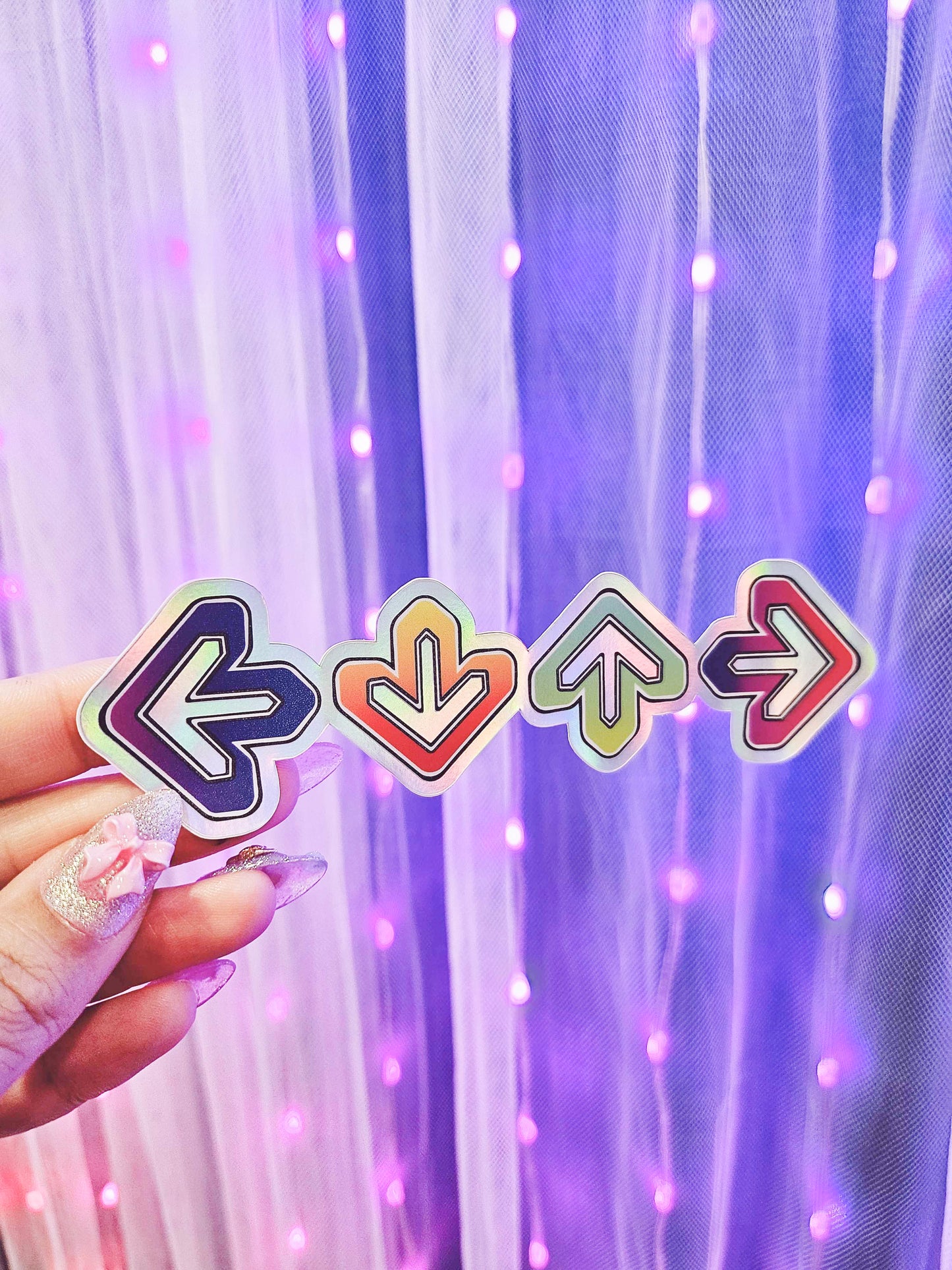4 Arrow Holographic Sticker