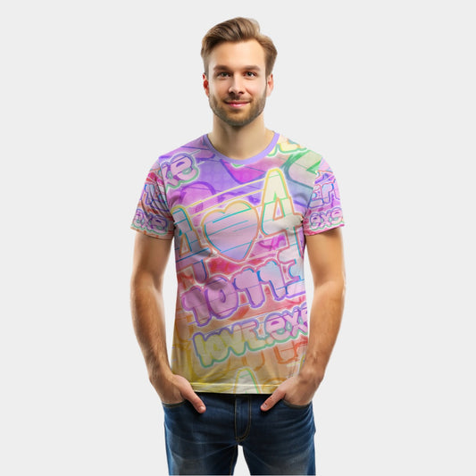 404 Error Love.exe Unisex Tee Shirt (Men's sizing)