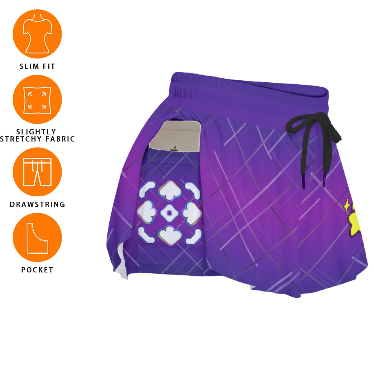 StepmaniaX Athletic Flowy Shorts With Pocket