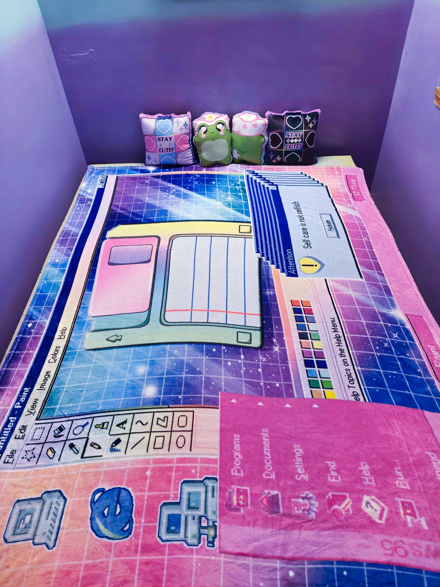 Windows 95 Retro Blanket