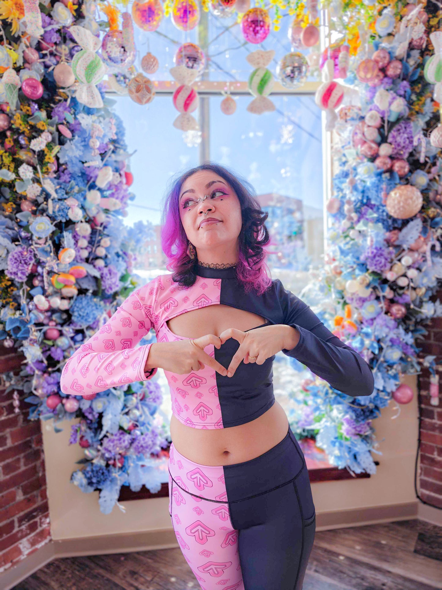 Marvelous Long Sleeve Keyhole Crop Top