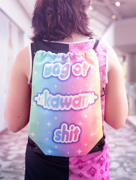 Bag Of Kawaii Shit Drawstring Bag