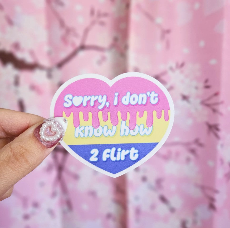 Pan Sorry I Don't Know How To Flirt Sticker