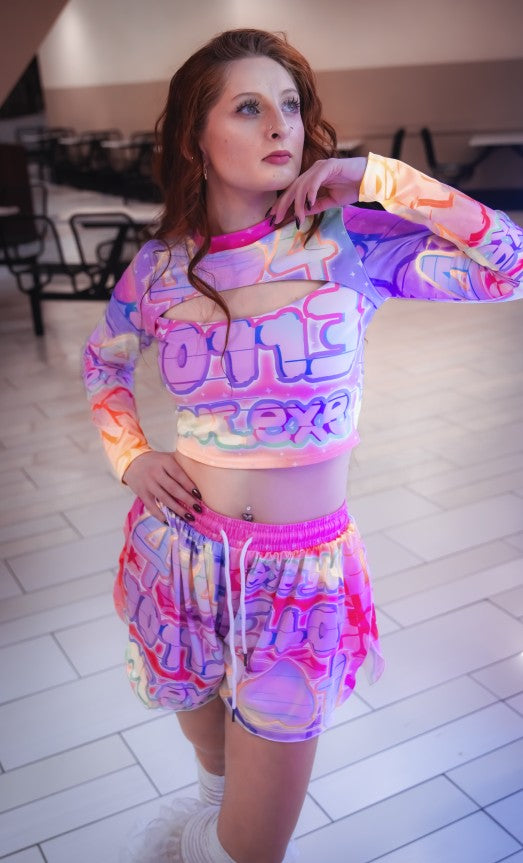 404 Error Love.exe Keyhole Crop Top Shirt