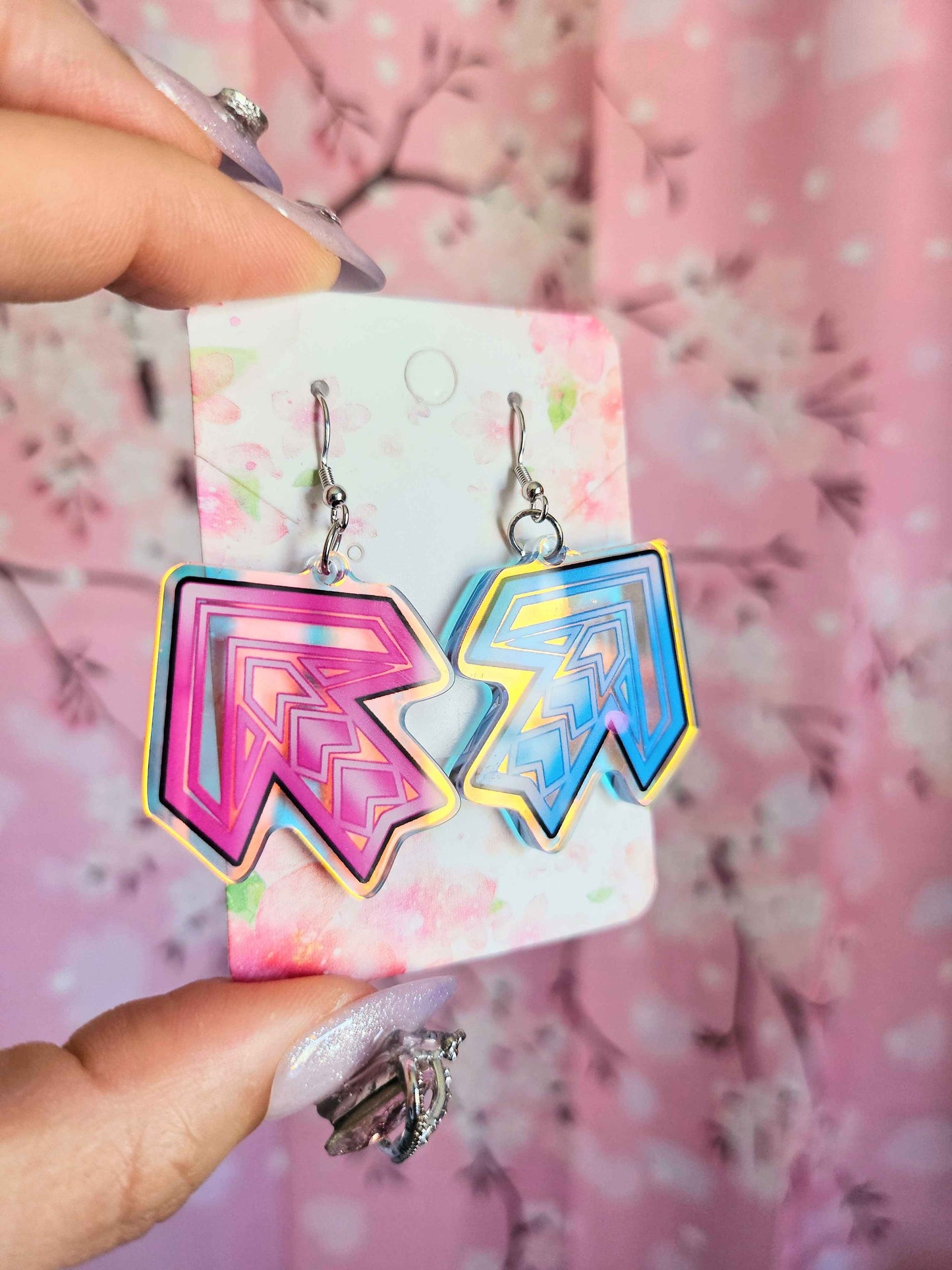 Pump Holographic Earrings
