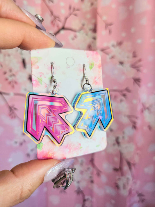 Pump Holographic Earrings