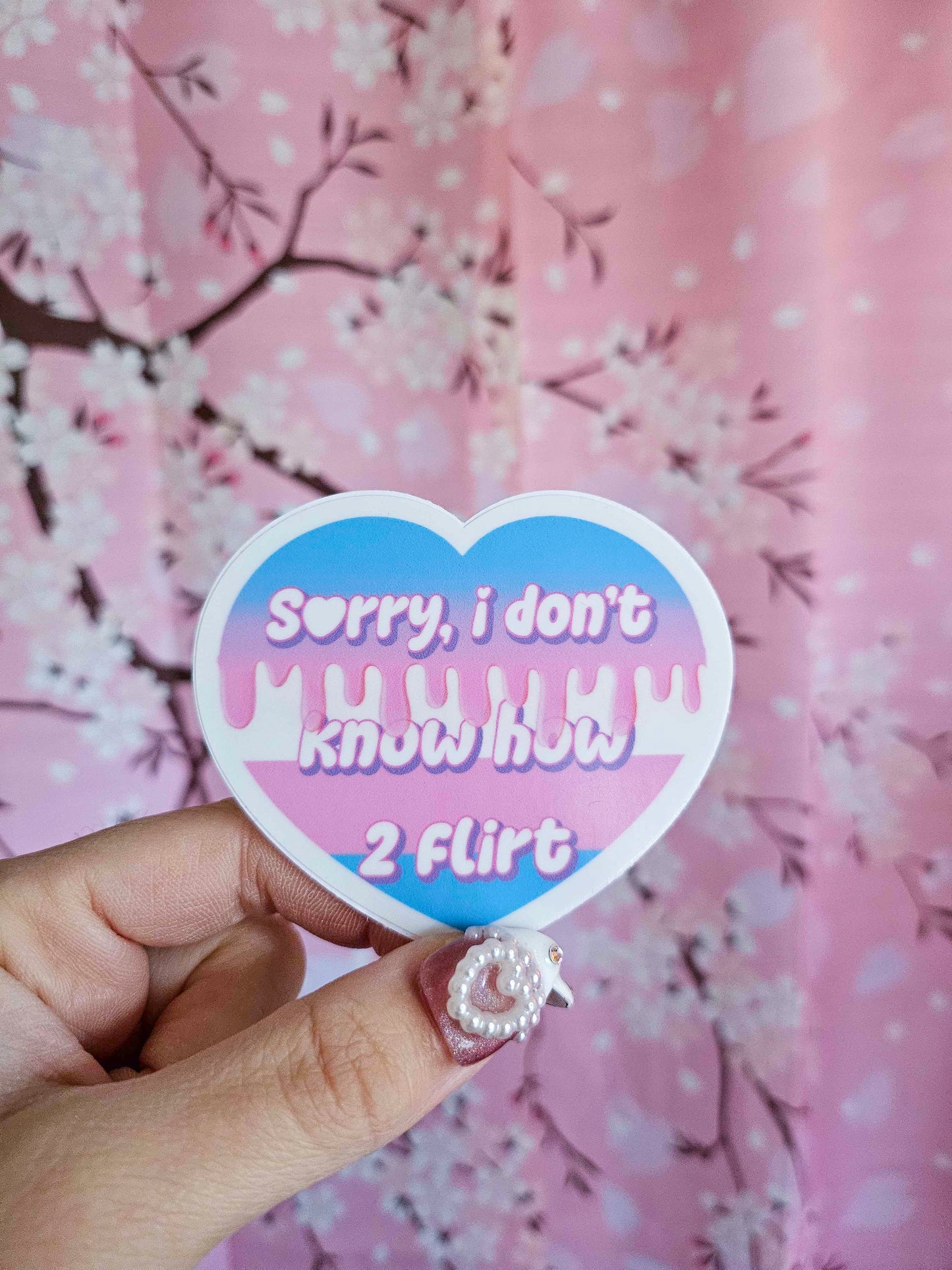 Trans Sorry I Don't Know How To Flirt Sticker
